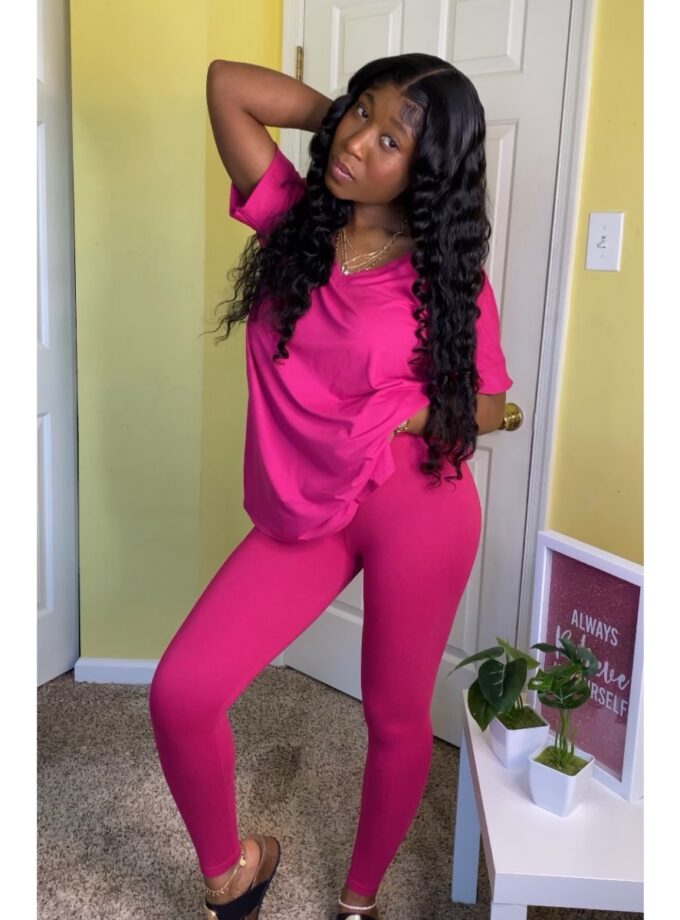 Buttery Soft Leggings Set (Pink)