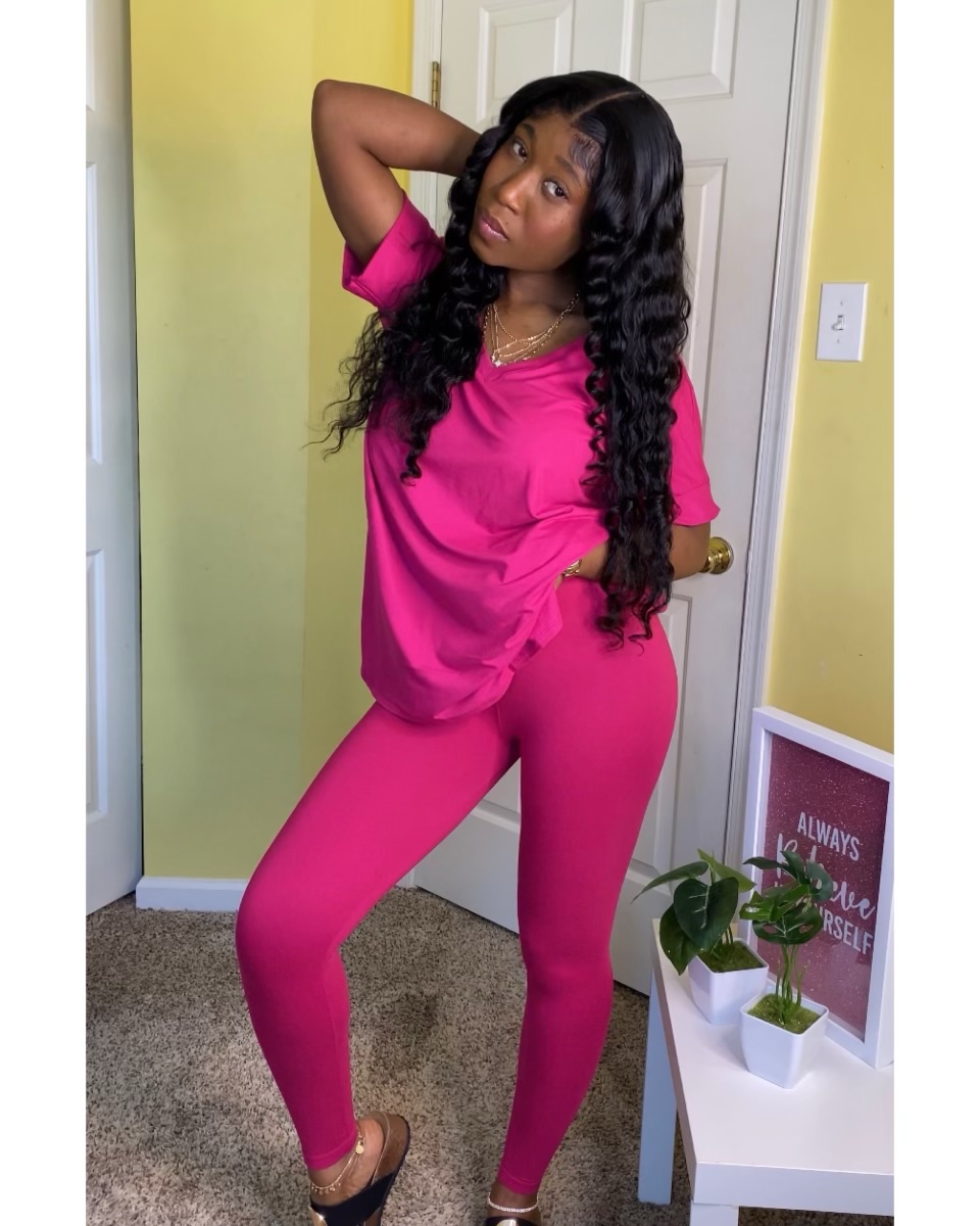 Buttery Soft Leggings Set (Pink)