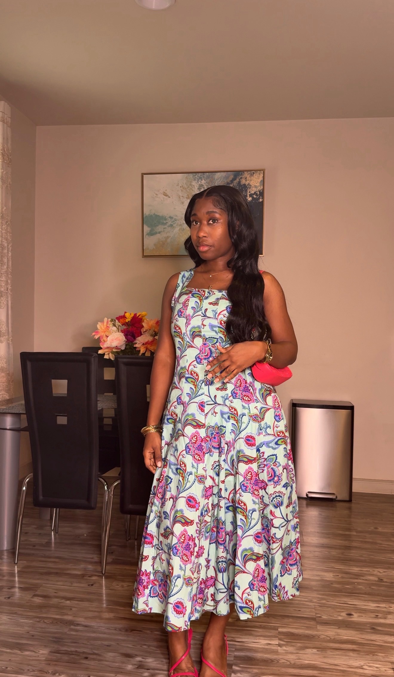 Garden Soirée Midi Dress - Image 3