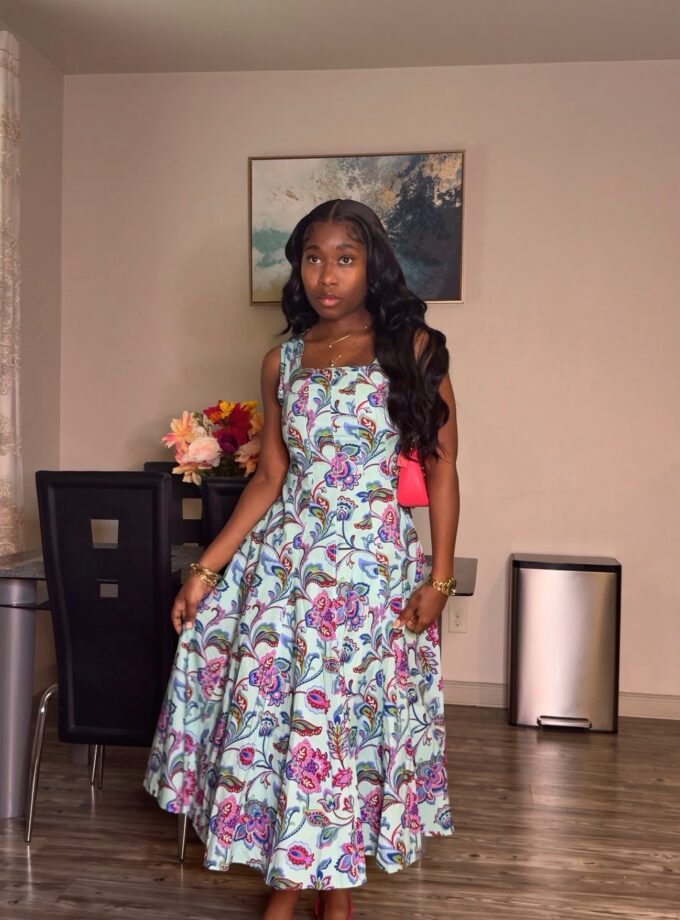 Garden Soirée Midi Dress