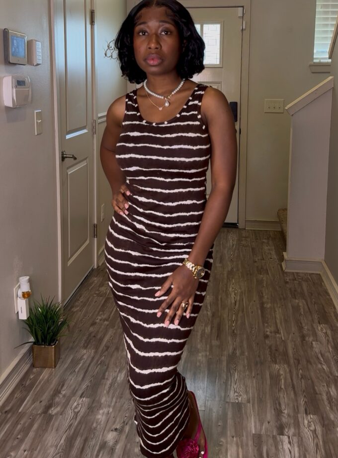 Muse Maxi Dress (Brown)