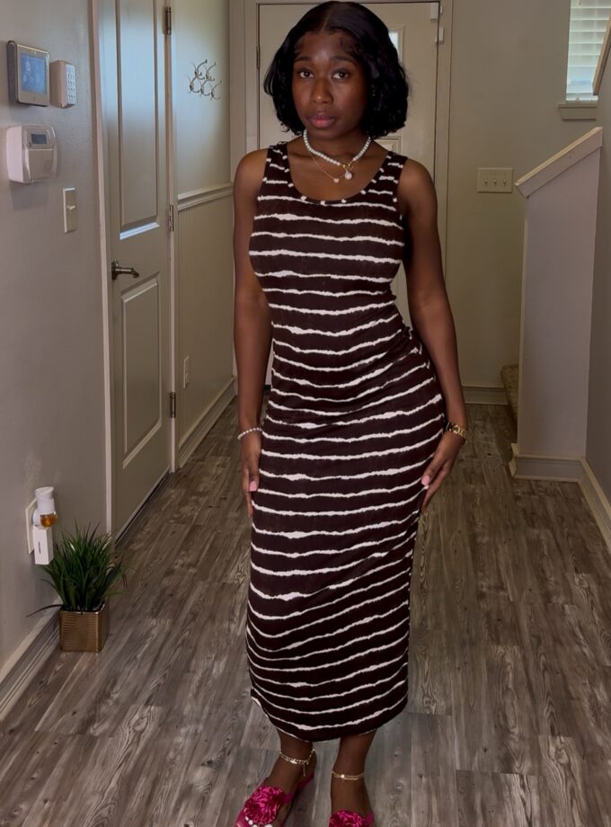 Muse Maxi Dress (Brown)