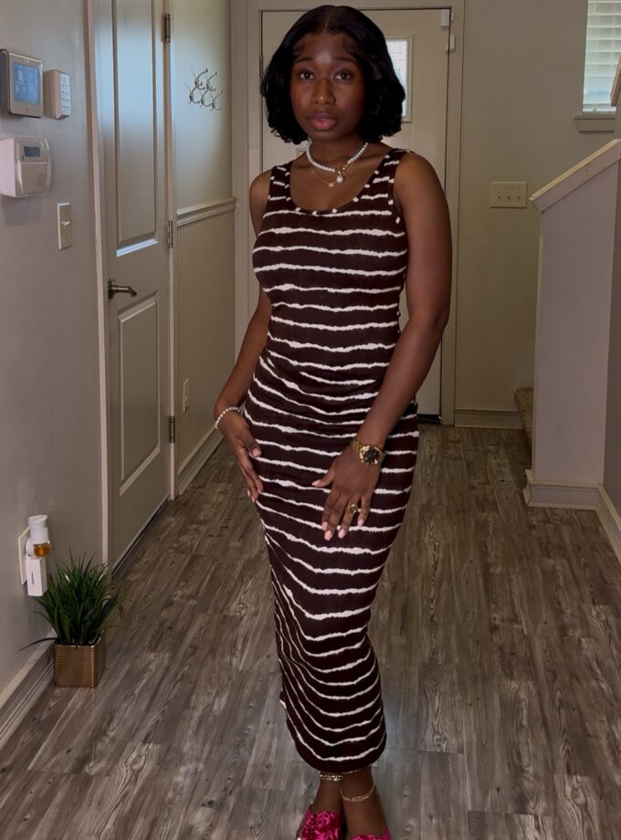 Muse Maxi Dress (Brown)
