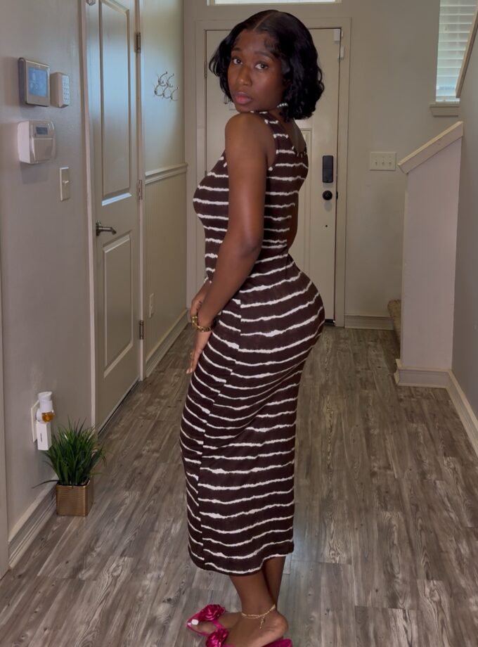 Muse Maxi Dress (Brown)