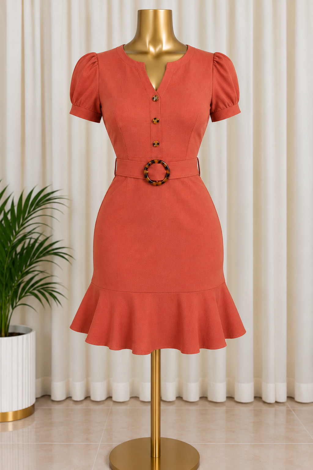 Z Bella Charm Dress (Rust)