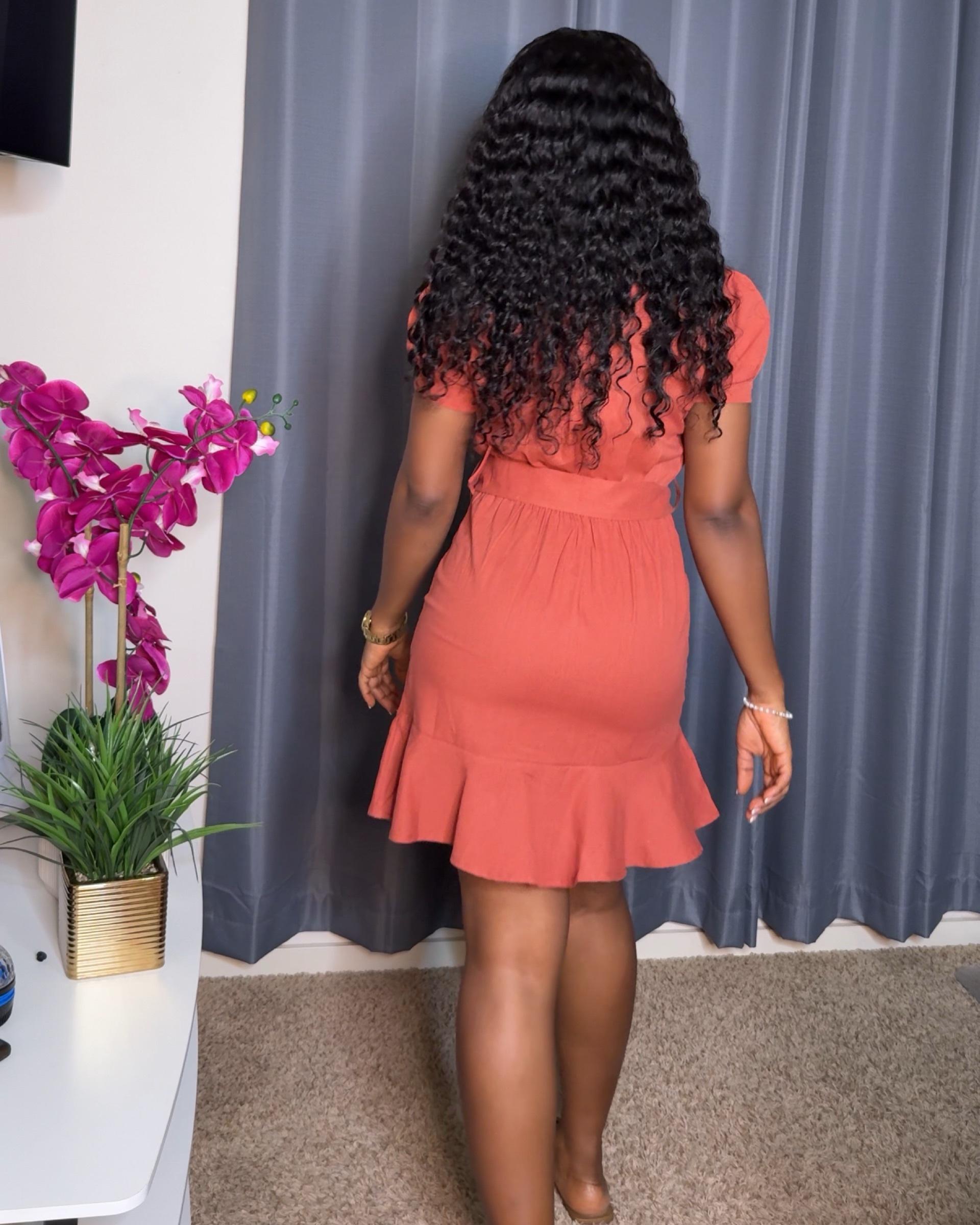Z Bella Charm Dress (Rust) - Image 2