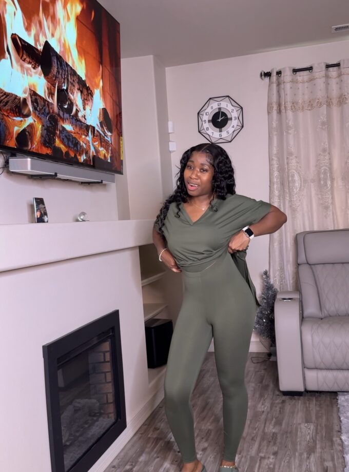 Buttery Soft Leggings Set (Army Green)