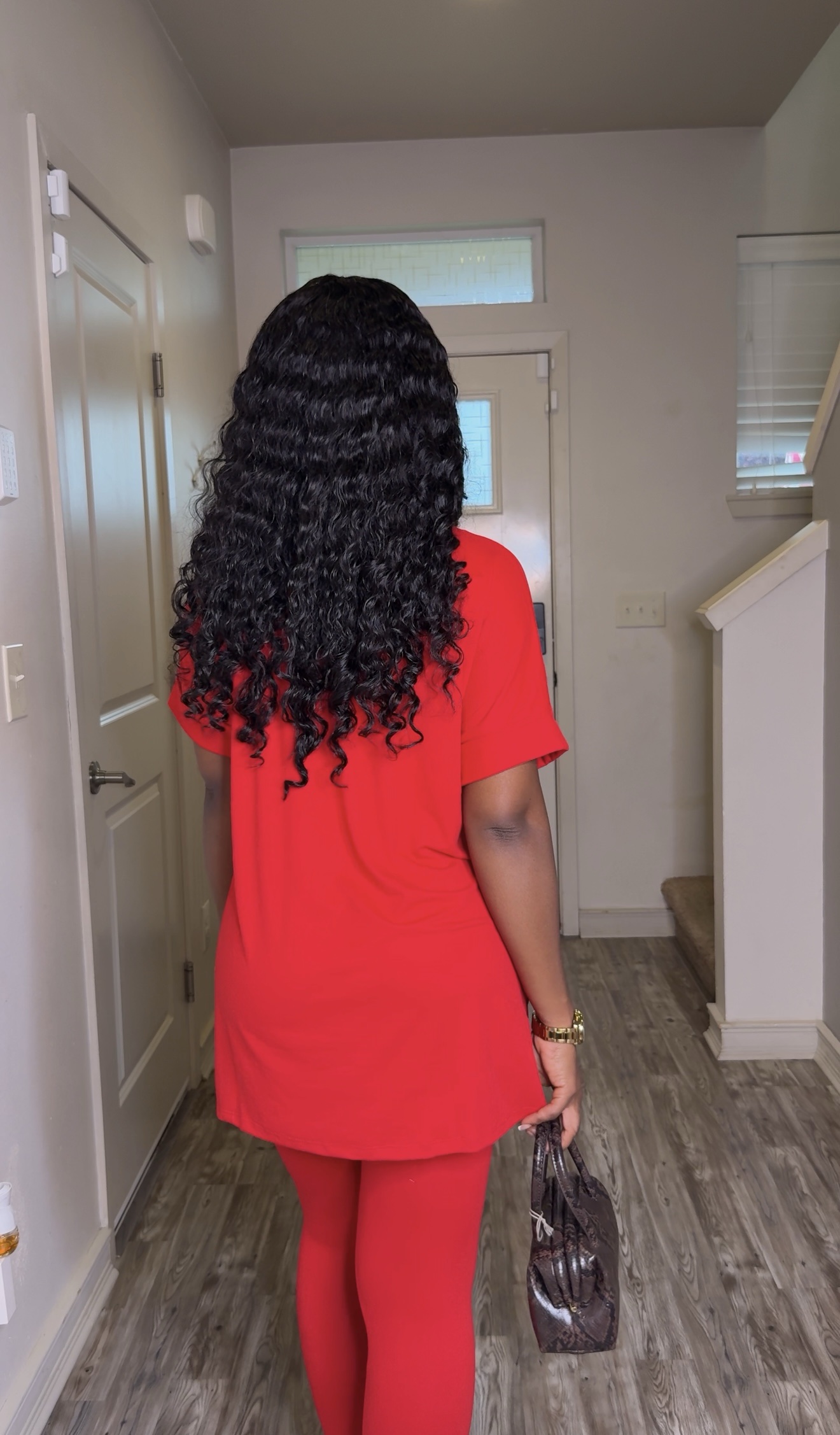 Buttery Soft Leggings Set (Red) - Image 3