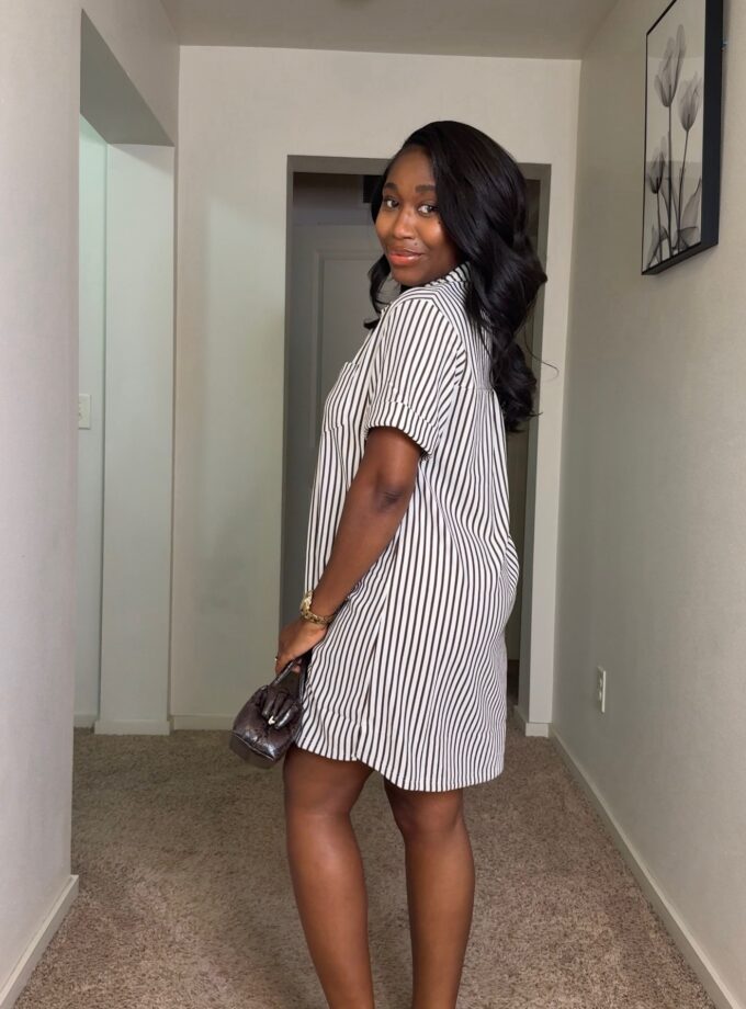 Aaliyah Shirt Dress (Brown)