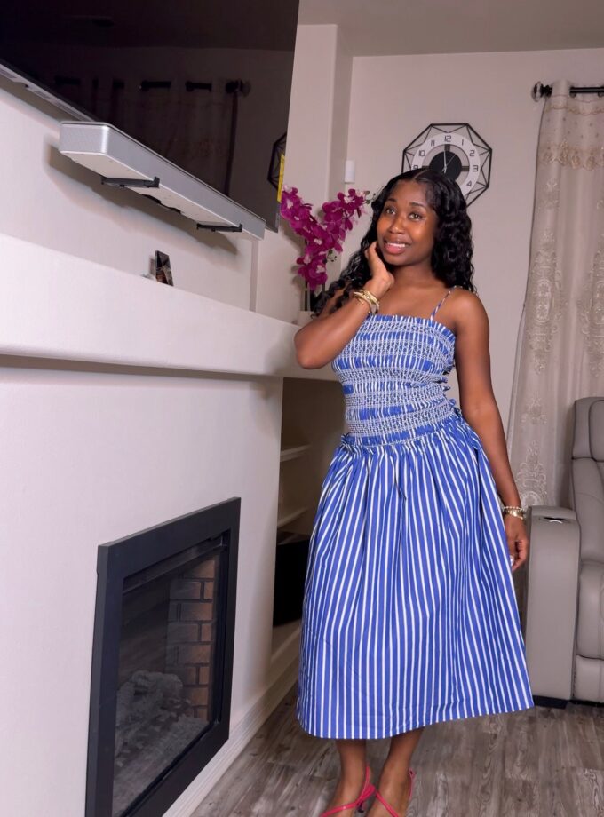 Brielle Smocked Midi Dress