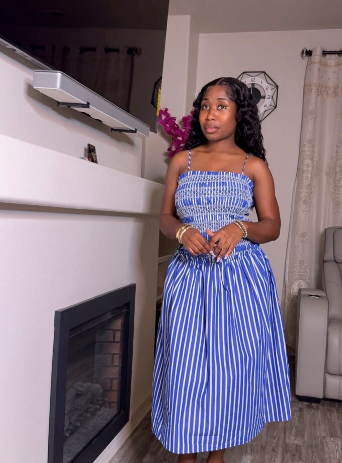 Brielle Smocked Midi Dress